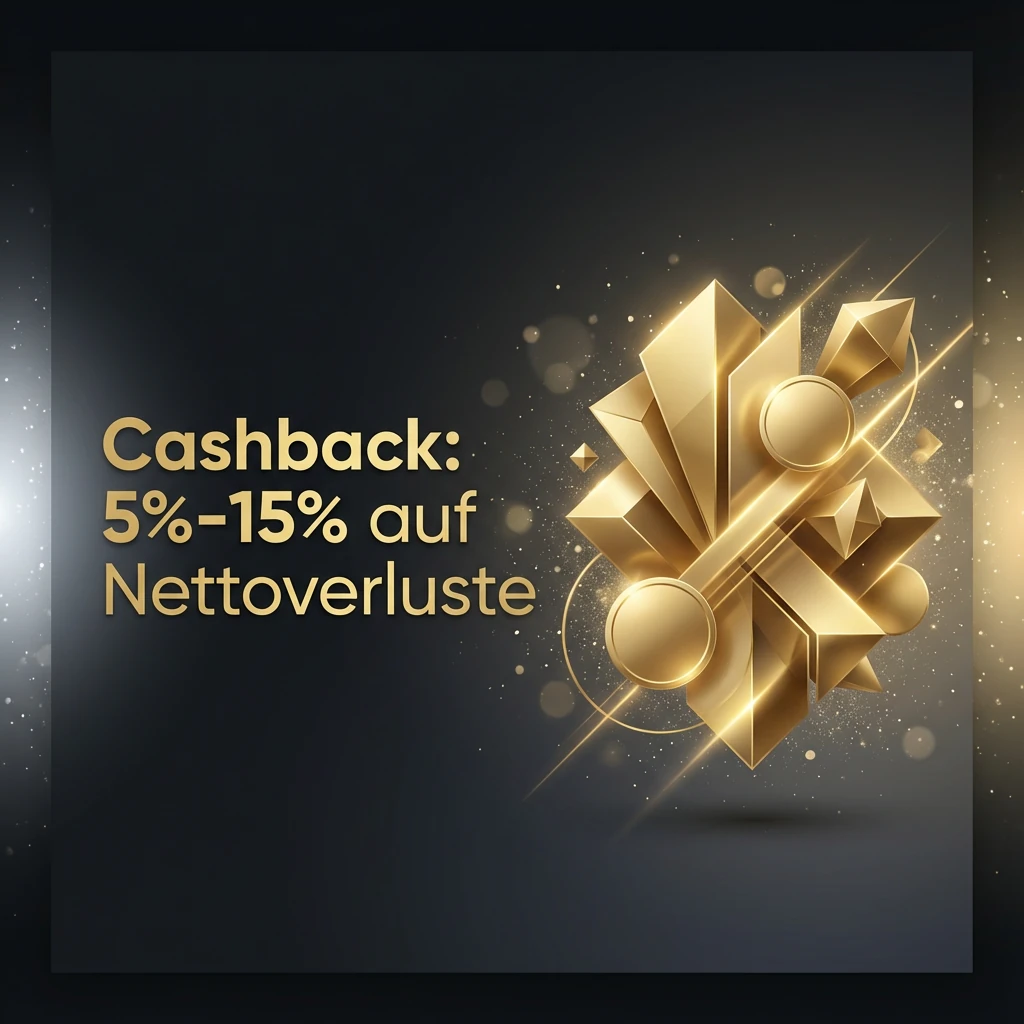 Cashback: 5%-15% auf Nettoverluste